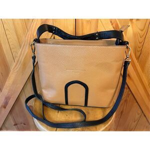 Maison Heritage Handbag Burnt Brown Black Accents Crossbody/Top Handle